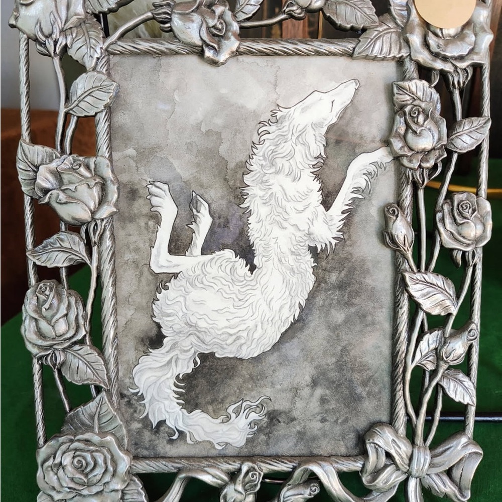 Silver Floral Picture Frame